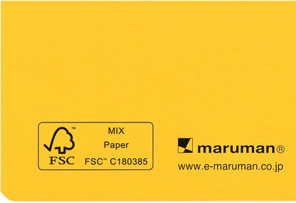 Maruman Notebook, Ring Notebook, Utoka, A5, 4mm Grid, Yellow, N460-04