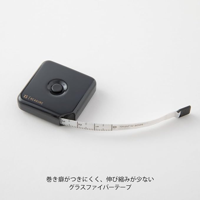 Midori 35531006 Measure XS 4.9 ft (1.5 m) Black A