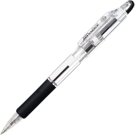 Zebra Oil-based Ballpoint Pen Jim Knock 0.7 Black 10 pcs B-KRB-100-BK