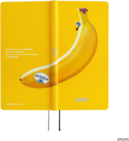 Hobonichi Techo 2027 Weeks Puppet Sun-Sun/BANANA January Start Weekly Planner Weekly