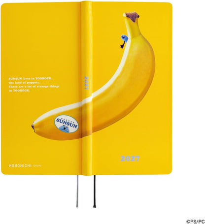 Hobonichi Techo 2027 Weeks English Edition Puppet Sun-Sun/BANANA January Start Weekly Planner