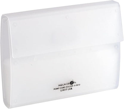 Lihit Lab Card Case Point Card Holder 20 Cards Milky White A5012-1