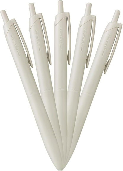 Uni JETSTREAM Pencil HSXNSL055P.1 Permanent Ballpoint Pen Jet Stream Light Touch Ink 5 Pack 0.5 Shell White