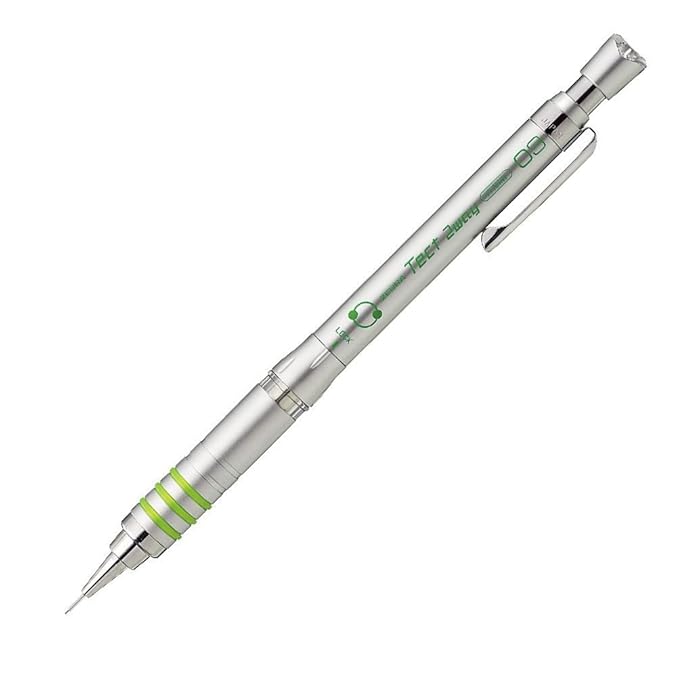 ZEBRA Mechanical Pencil, Tect 2 Way, 0.3mm, Silver Body (MAS41-S)