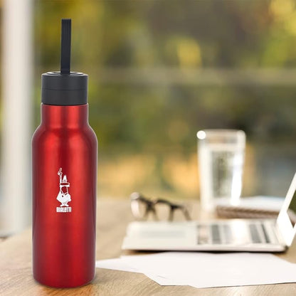 Bialetti Thermo-Water Bottle, Stainless Steel Bottle, Vacuum Insulated