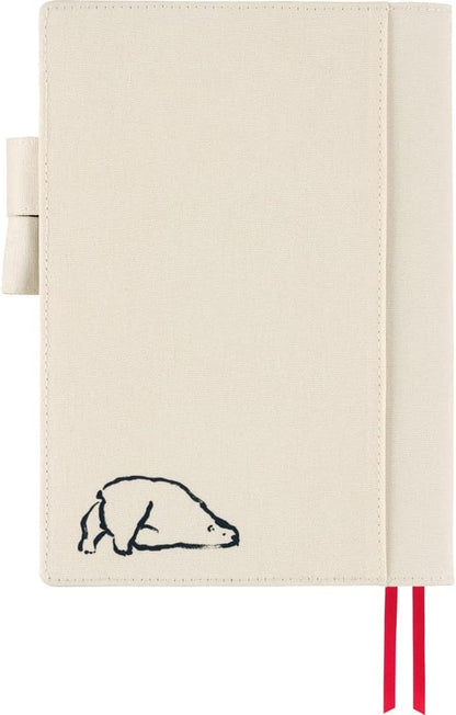 Hobonichi Cousin (A5) Size Notebook Cover Izumi Shiokawa/Polar Bear Relax