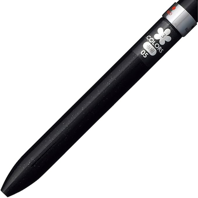 uni Mitsubishi Pencil Jetstream F Series 0.5mm Ballpoint Pen, Luminous Black, SXE360105.24, 3-Color, Easy to Write