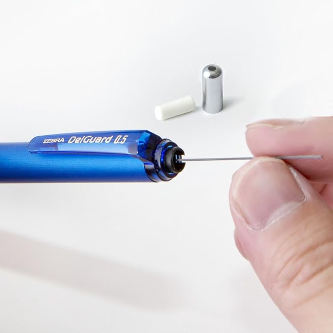 ZEBRA Mechanical Pencil, Del Guard, 0.7mm, Bright Blue (P-MAB85-BRB)