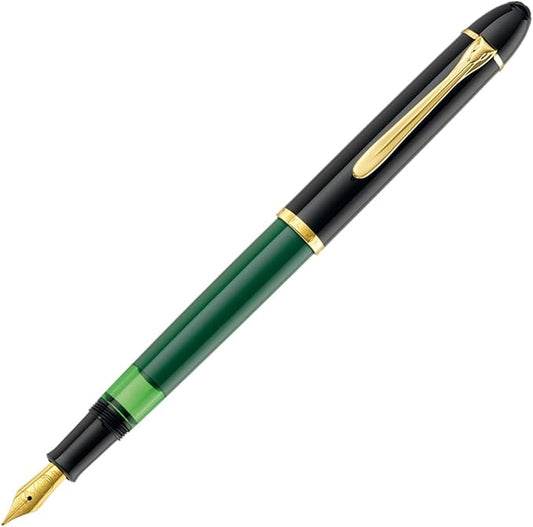 Pelikan M120 Classic Fountain Pen, Medium, Medium Point, Green Black, Inhalation Type, Limited Edition, Genuine Imported Product