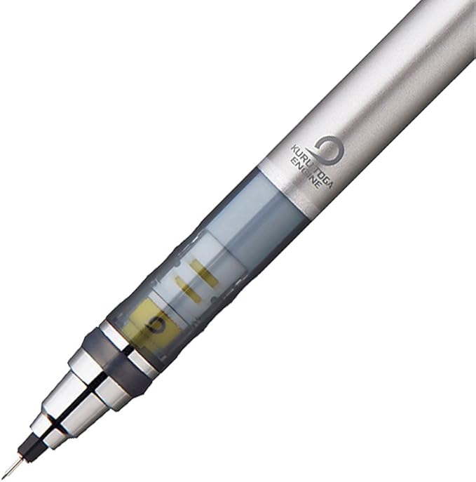Uni Mitsubishi Pencil Mechanical Pencil Kurutoga 0.3 Automatic Lead Rotation Mechanism Silver M34501P.26