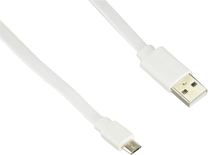 Verbatim 64754 Barbitum Micro USB Cable, 47.2 x 7.9 inches (120 + 20 cm), Black
