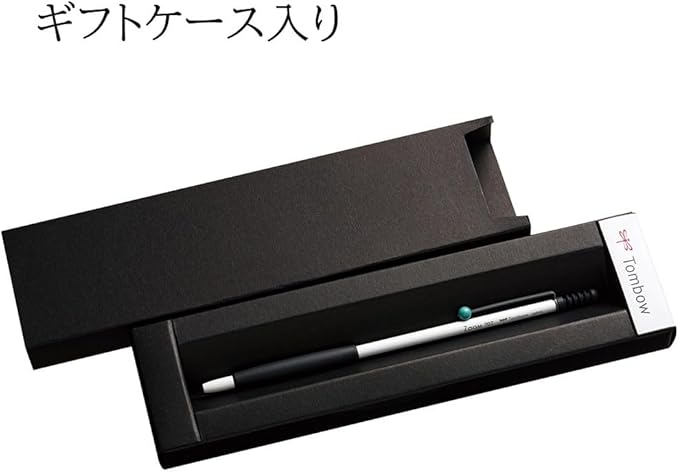Tombow Pencil Oil-based Ballpoint Pen ZOOM 707 0.7mm White Green with Gift Case BC-ZS04AZ