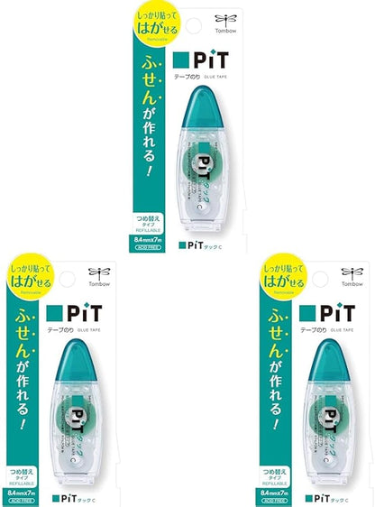 Tombow PN-CK PN-CK Pencil Tape Glue Peel and Stick Pit Tack C Main Unit (Refill Type), Compact, 3.3 x 26.4 ft (8.4 mm) x 26.4 ft (7 m)