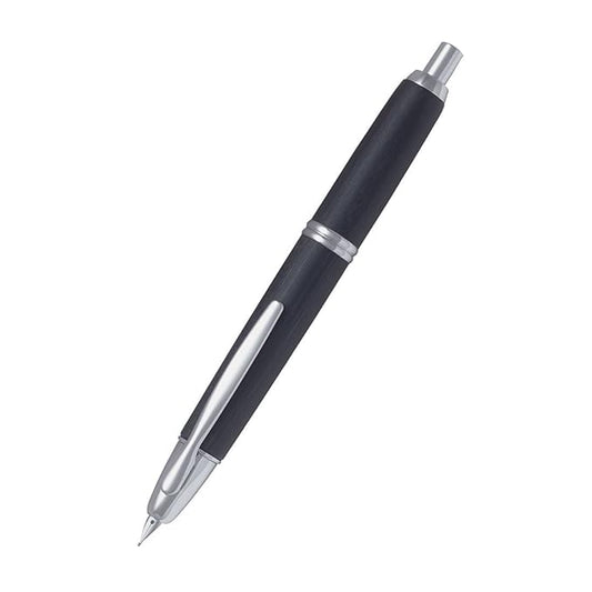 Pilot Fountain Pen Capless Wood Shaft Black Extra Letter (EF)