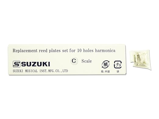 Suzuki RP-M-20-DB Replacement Reed Plates for Manji Harmonicas, Key of Db