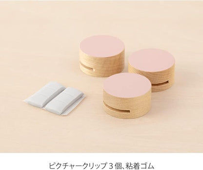 Midori 35495006 DESIGNPHIL , Picture Clip, Wood, Pink