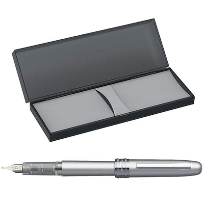 Platinum Fountain Pen, Plaisir Medium Nib, Ice White (PGB-1000B-#3-M)