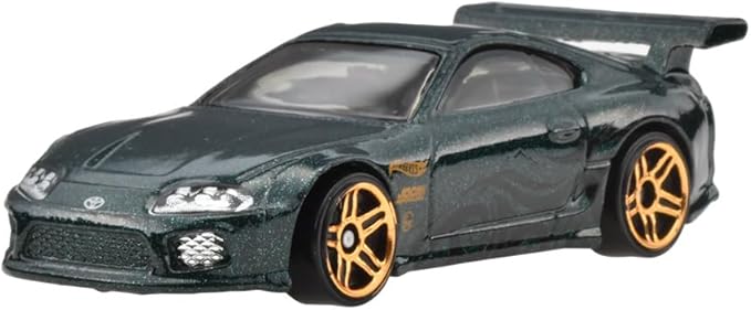 Hot Wheels HXR24 Basic Car Toyota Supra Vehicle Toy Mini Car  Color Green