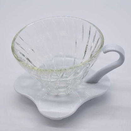 Hario V60 Glass Coffee Dripper (Size 01, White)