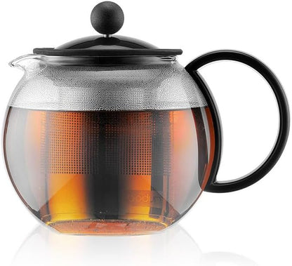 BODUM Teapot Stainless Steel Filter Glass Beaker Over-Extraction Prevention  1805-01
