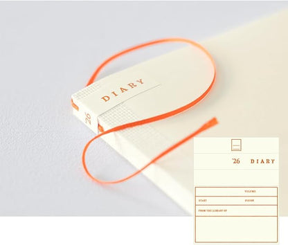Midori MD Notebook Diary, 2026, A5, Monthly, 22405006 (Begins December 2025)