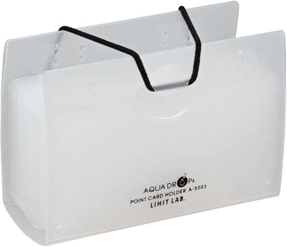 Lihit Lab Card Case Point Card Holder Blue 20 Cards Storage A5003-8