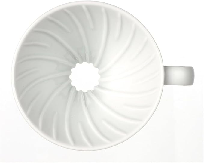 HARIO V60 Ceramic Coffee Dripper (Size 01, White)