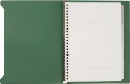 Maruman F022-23 Loose Leaf Binder B5 Kakeshell, 26 Holes, Deep Green