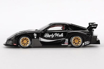 MINI GT Mazda RX-7 LB-Super Silhouette Liberty Walk, Black (Right Handle) Finished Product
