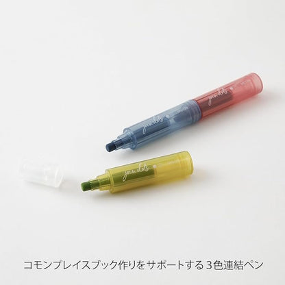 Midori 38138006 Joint Dots 3 Color Linked Dusty Rollerball Pen