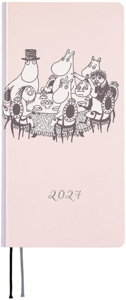 Hobonichi Techo 2027 Weeks English Edition Moomin/Around the Table January Start Weekly Planner Weekly Left Slim Vertical