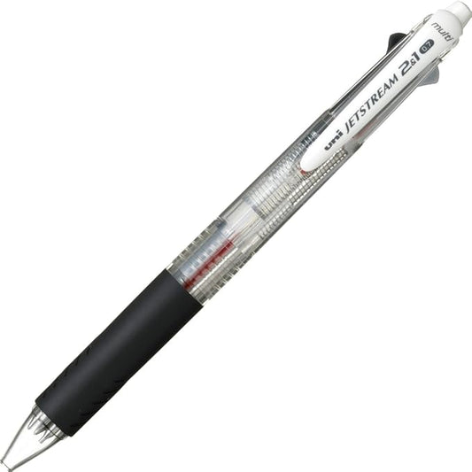 Uni Mitsubishi Pencil Multi-Function Pen Jetstream 2&1 0.7 Transparent Easy to Write MSXE350007.T