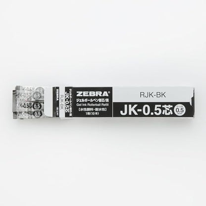 Zebra gel ballpoint pen extra lead JK-0.5mm Black (10 pieces) B-RJK-BK