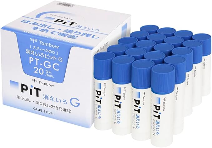 TOMBOW Pencils Stick Paste, Disappearing Color