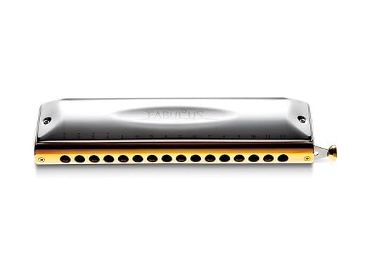 Suzuki F-64C Fabulous 16-Hole Chromatic Cross Slide Alignment Harmonica