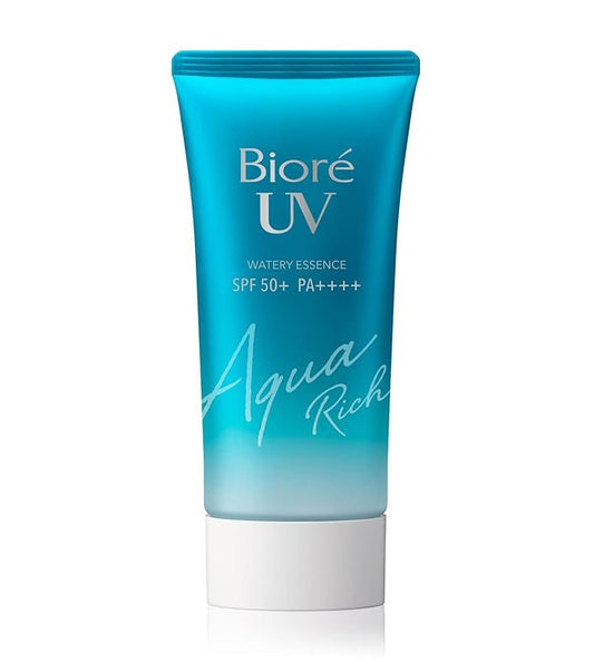 Biore Kao Biore Japan Aqua Rich Watery Essence Sunblock Sunscreen For All Skin Type Blue Spf50+ Pa+++ | 70 Gm