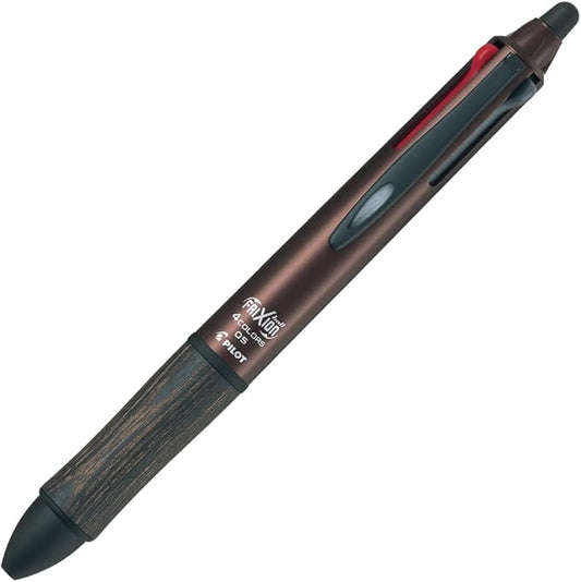 PILOT Multi-Color Ballpoint Pen Frixion Ball 4 Wood 0.5mm Brown LKFB3SEFBN