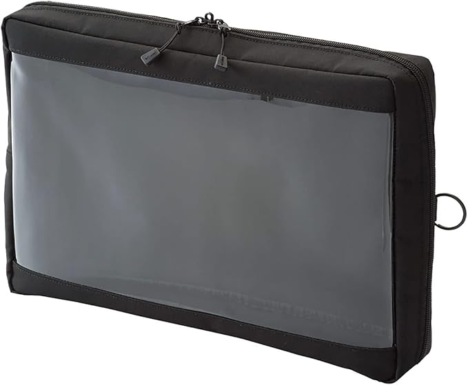 Lihit  Lab  Pouch Clear Box A6 Black F7582-24