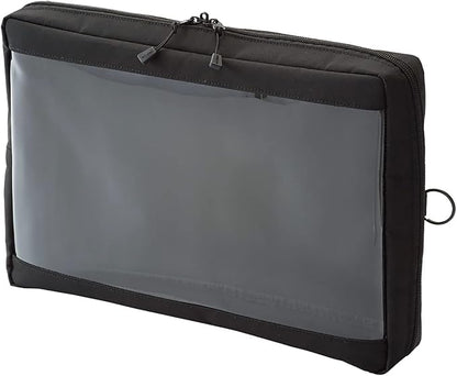 Lihit  Lab  Pouch Clear Box A6 Black F7582-24