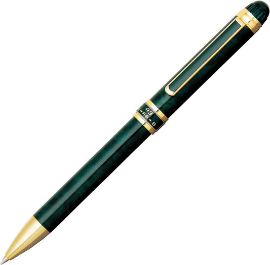 Platinum Fountain Pen, Multifunction Pen, Double 3 Action, Green Marble MWB-3000RN#41