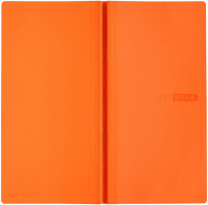 Hobonichi Techo 2027 weeks Mandarin Orange, January Start, Weekly.