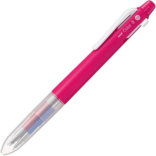 Uni Mechanicali Pencil ME3502C05.13 Erasable Color Lead, 0.5, Uni-Color 3, Cherry Pink