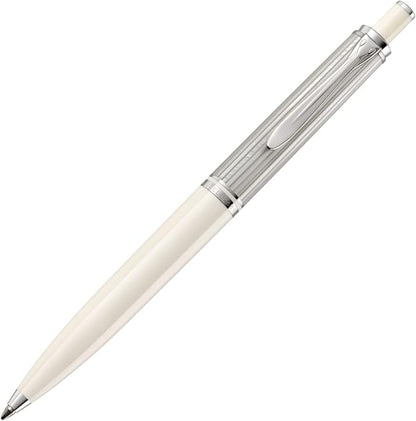Pelikan K405 Ballpoint Pen, Oil-based, Souvelane, Silver White, Genuine Imported