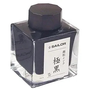 Sailor Fountain Pen Ink Bottle Kiwaguro Black Carbon Pigment Ink 50ml 13-2002-220