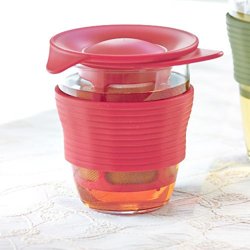 Hario HDT-M-R Handy Tea Maker, Medium, Red