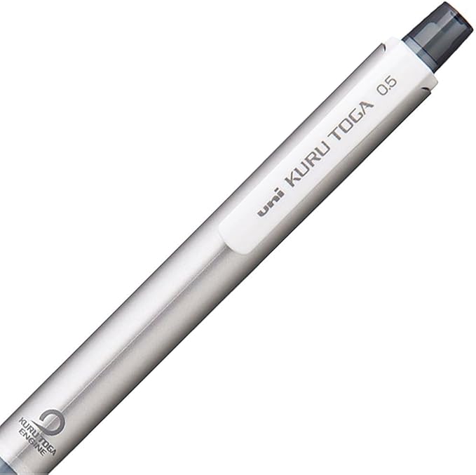 Uni Mitsubishi Mechanical Pencil Uni Kuru Toga Standard Model 0.02 inch (0.5 mm), sliver