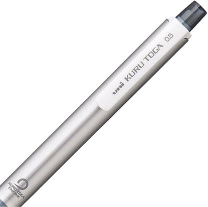 Uni Mitsubishi Mechanical Pencil Uni Kuru Toga Standard Model 0.02 inch (0.5 mm), sliver