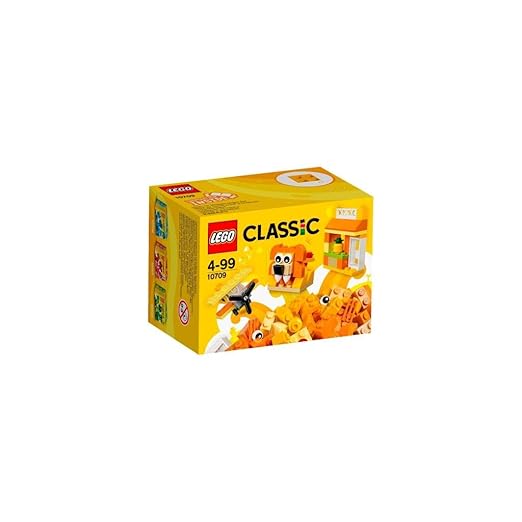 LEGO Classic Orange Creativity Building Blocks For Kids , Multi Colour (60 pcs) 10709