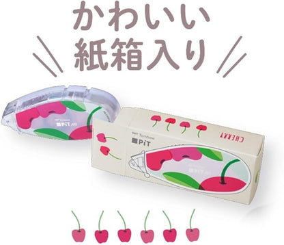 Tombow HCB-334XAZ Pit Air Mini, Refill Type, Limited Fruit Pattern, Pack of 3