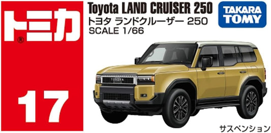 Takara Tomy Tomica No. 17 Toyota Land Cruiser 250 Mini Car Toy, Ages 3 and Up